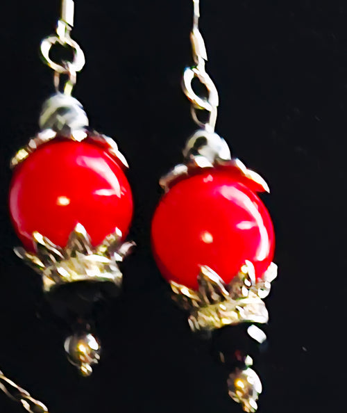 Commanding – Red & Black Complete Jewelry Set -