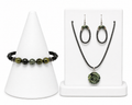 Rooted in Strength - Kambaba Jasper & Leather Complete Jewelry Set