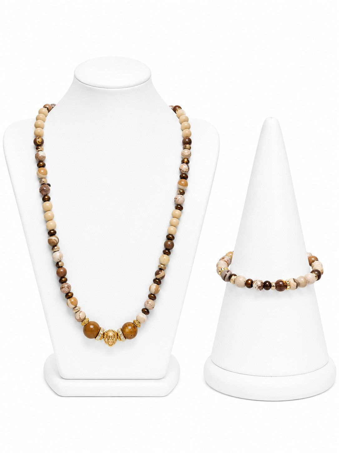 Harmony & Strength – Brown Zebra Jasper Couple Set