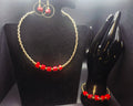 Unapologetically Powerful – Red & Gold Complete Jewelry Set