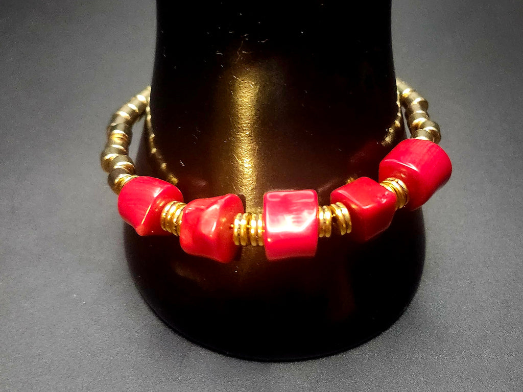 Unapologetically Powerful – Red & Gold Complete Jewelry Set