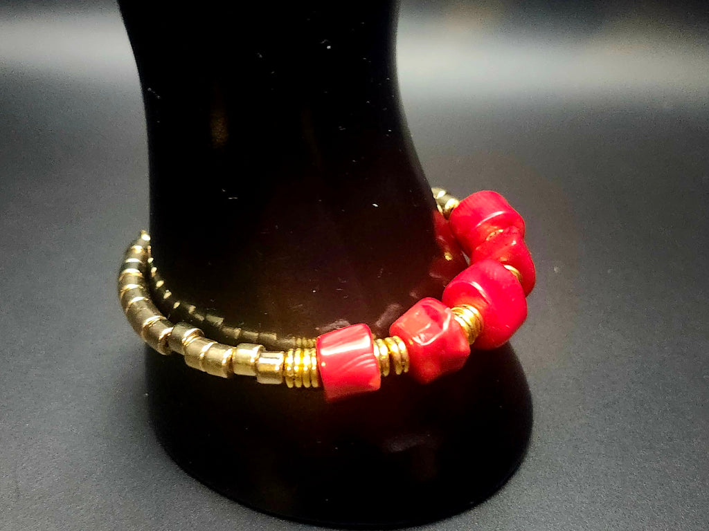 Unapologetically Powerful – Red & Gold Complete Jewelry Set