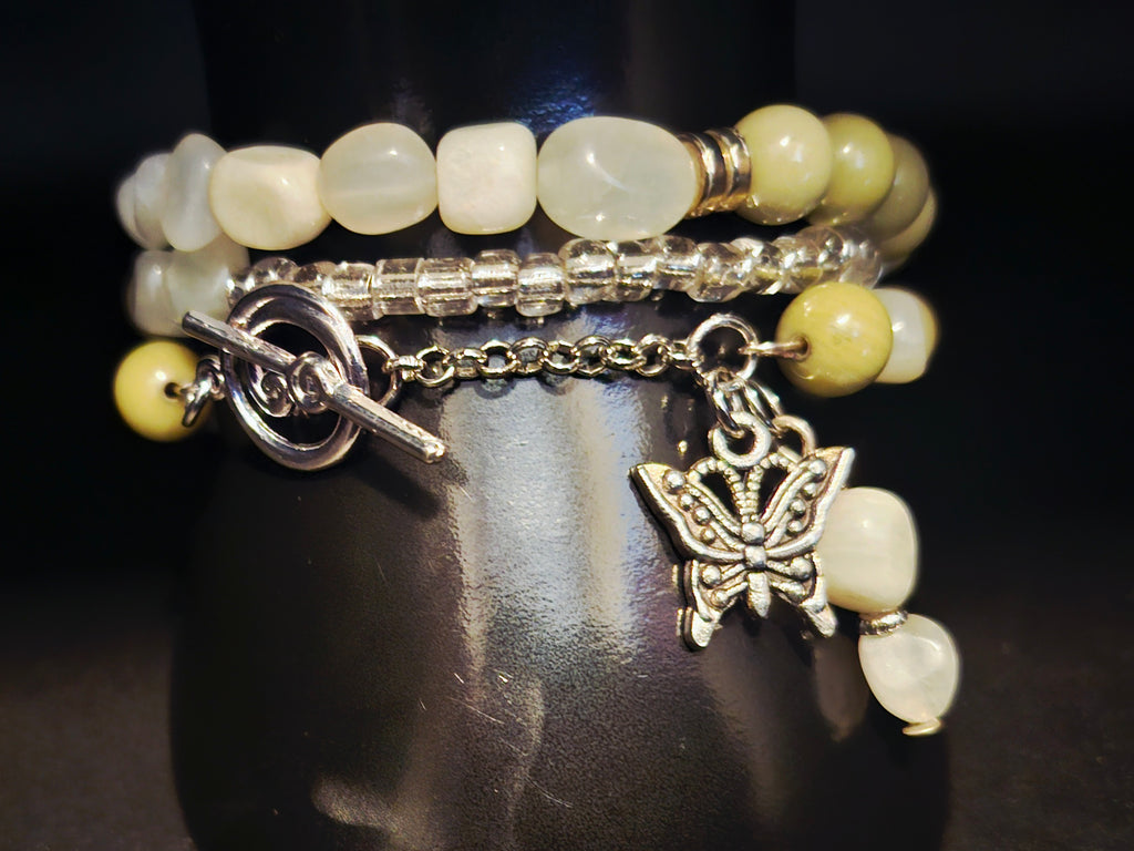 Grace in Your Power Pistachio Green Jewelry Set