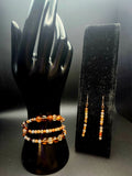 Quiet Radiance – Amber Sparkle Jewelry Set