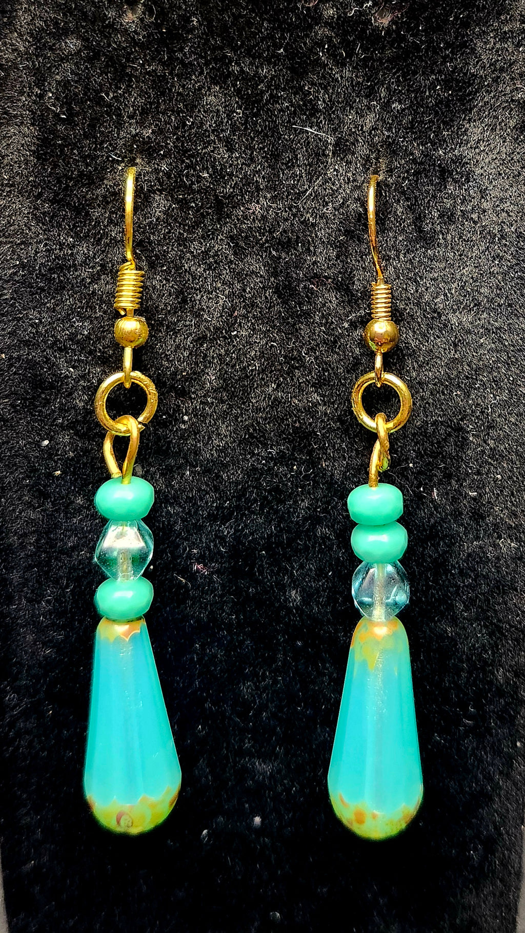 Whispers of Renewal – Aqua Bracelet Stack & Earrings Set