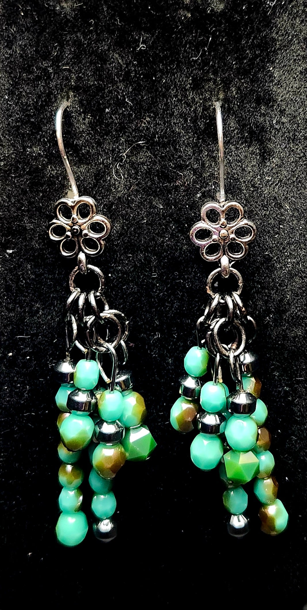 Boldly Becoming Me – Teal & Black Bracelet Stack & Earrings Set
