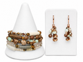 Powerfully Unique – Imperial/Impression Jasper & Copper Bracelet Stack and Earring Set