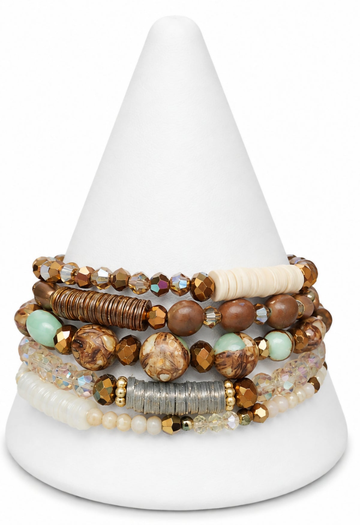 Powerfully Unique – Imperial/Impression Jasper & Copper Bracelet Stack and Earring Set