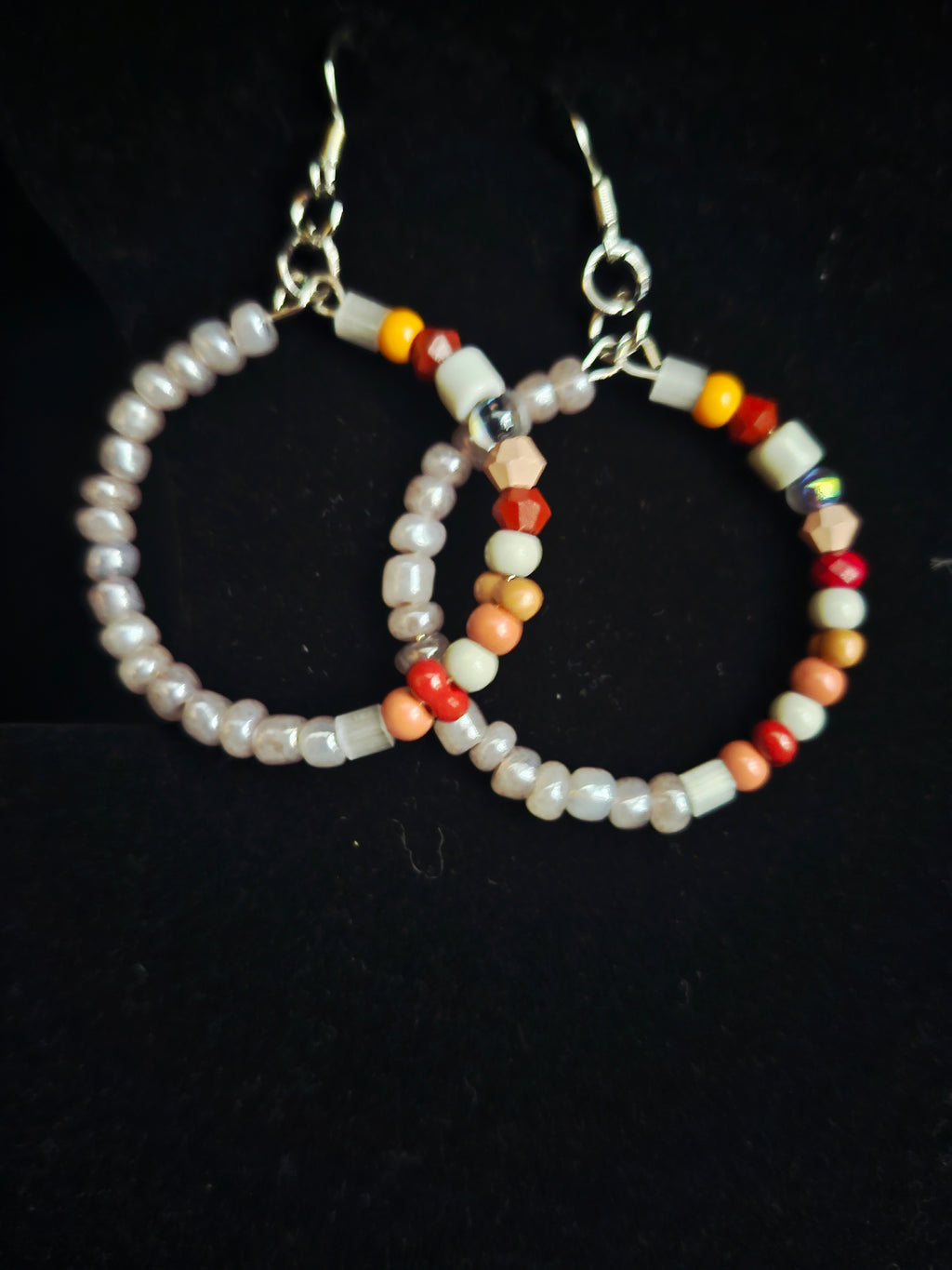 Radiance in Motion Beaded Wrap Bracelet & Hoop Earring Set