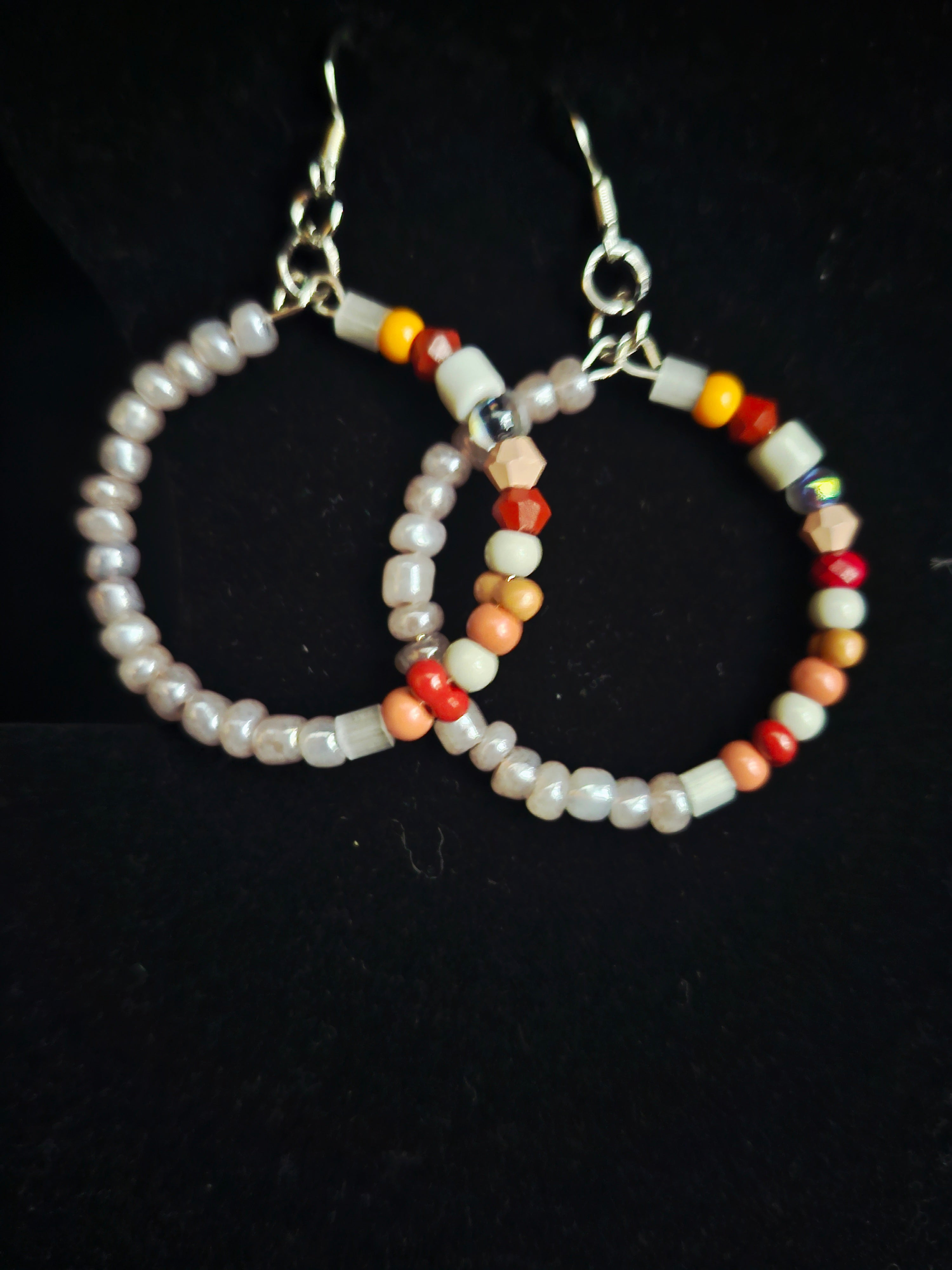 Radiance in Motion Beaded Wrap Bracelet & Hoop Earring Set