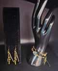 Power & Purpose Black + Gold Jewelry Duo