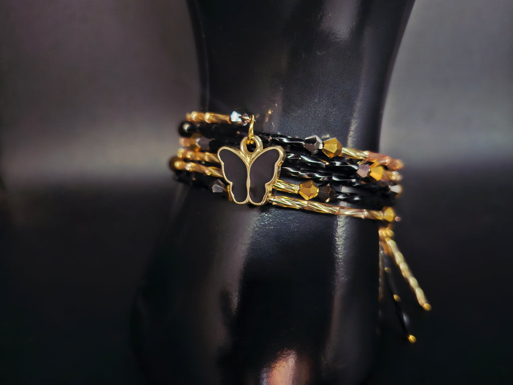 Power & Purpose Black + Gold Jewelry Duo