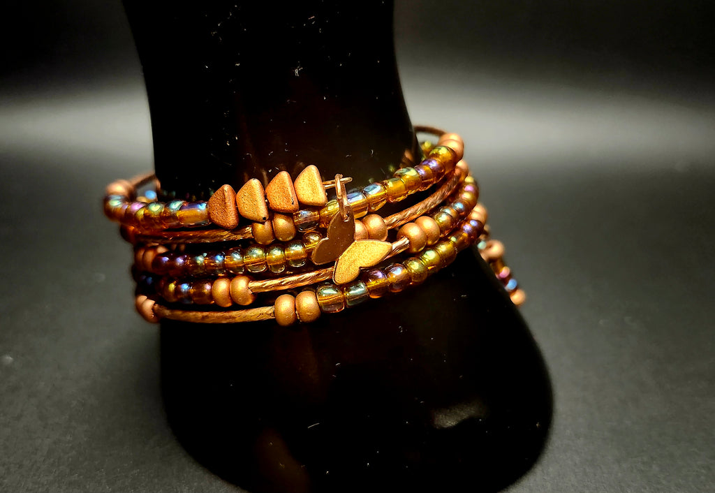Rooted in Purpose Earth-Tone Wrap Bracelet Set