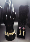 Radiance in Motion - Ivory & Gray Wrap Bracelet Set