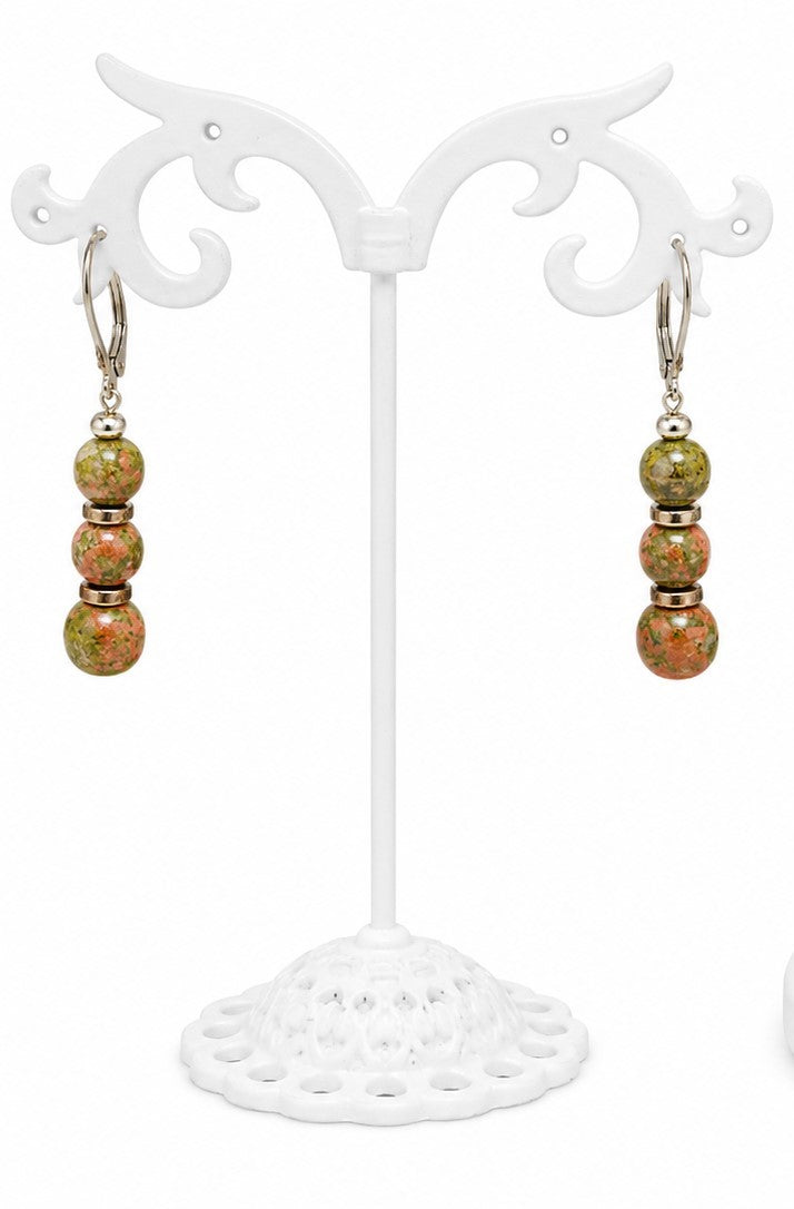 Beautifully Becoming – Unakite Wrap Bracelet & Earrings Set