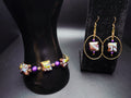 Quietly Bold - Purple & Gold Jewelry Set