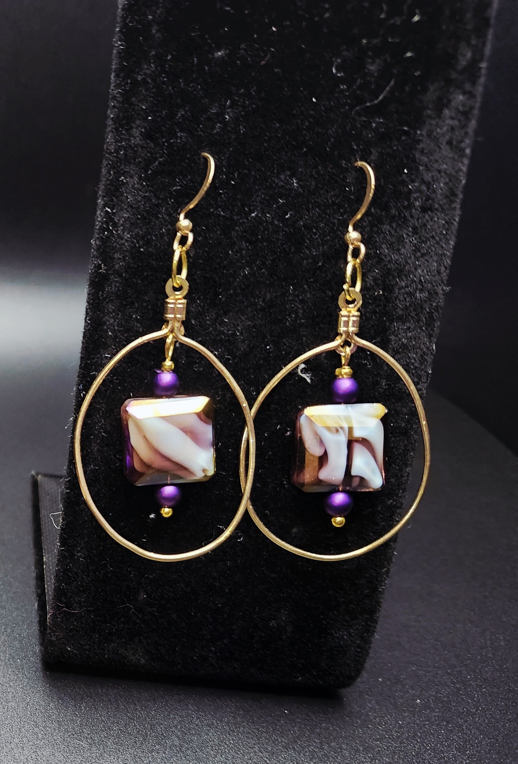 Quietly Bold - Purple & Gold Jewelry Set