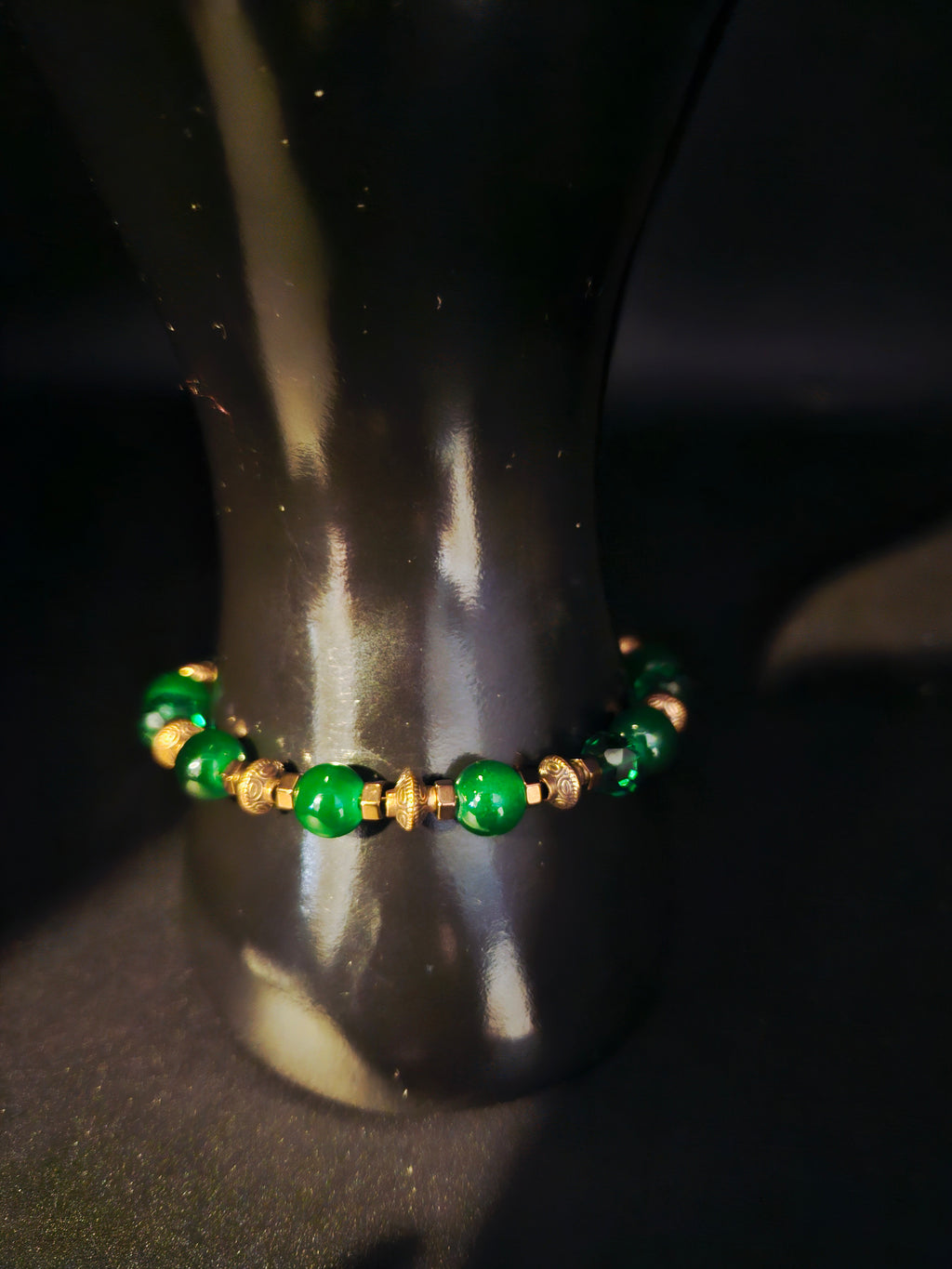 Rooted & Radiant - Green & Bronze Jewelry Set
