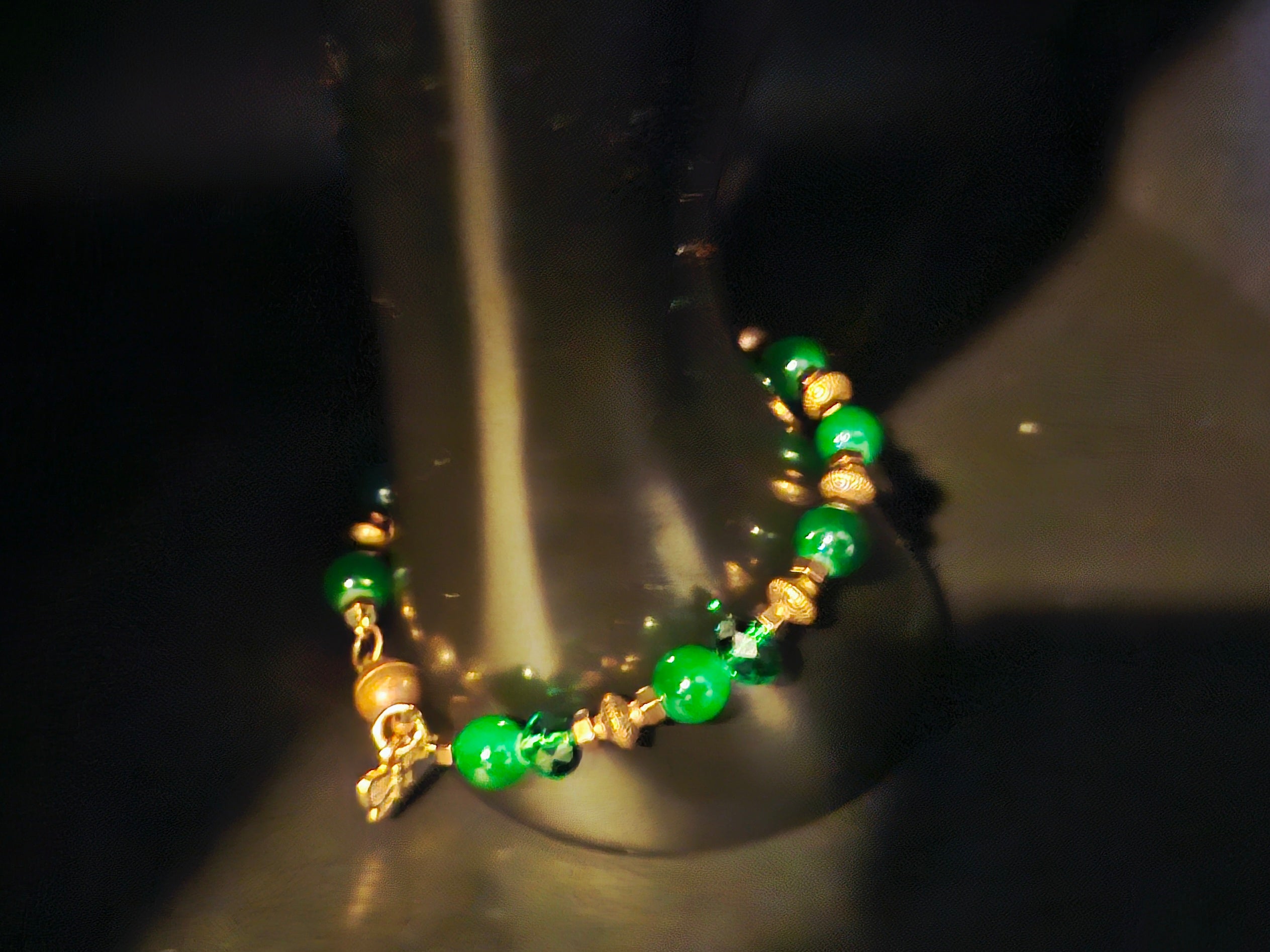 Rooted & Radiant - Green & Bronze Jewelry Set