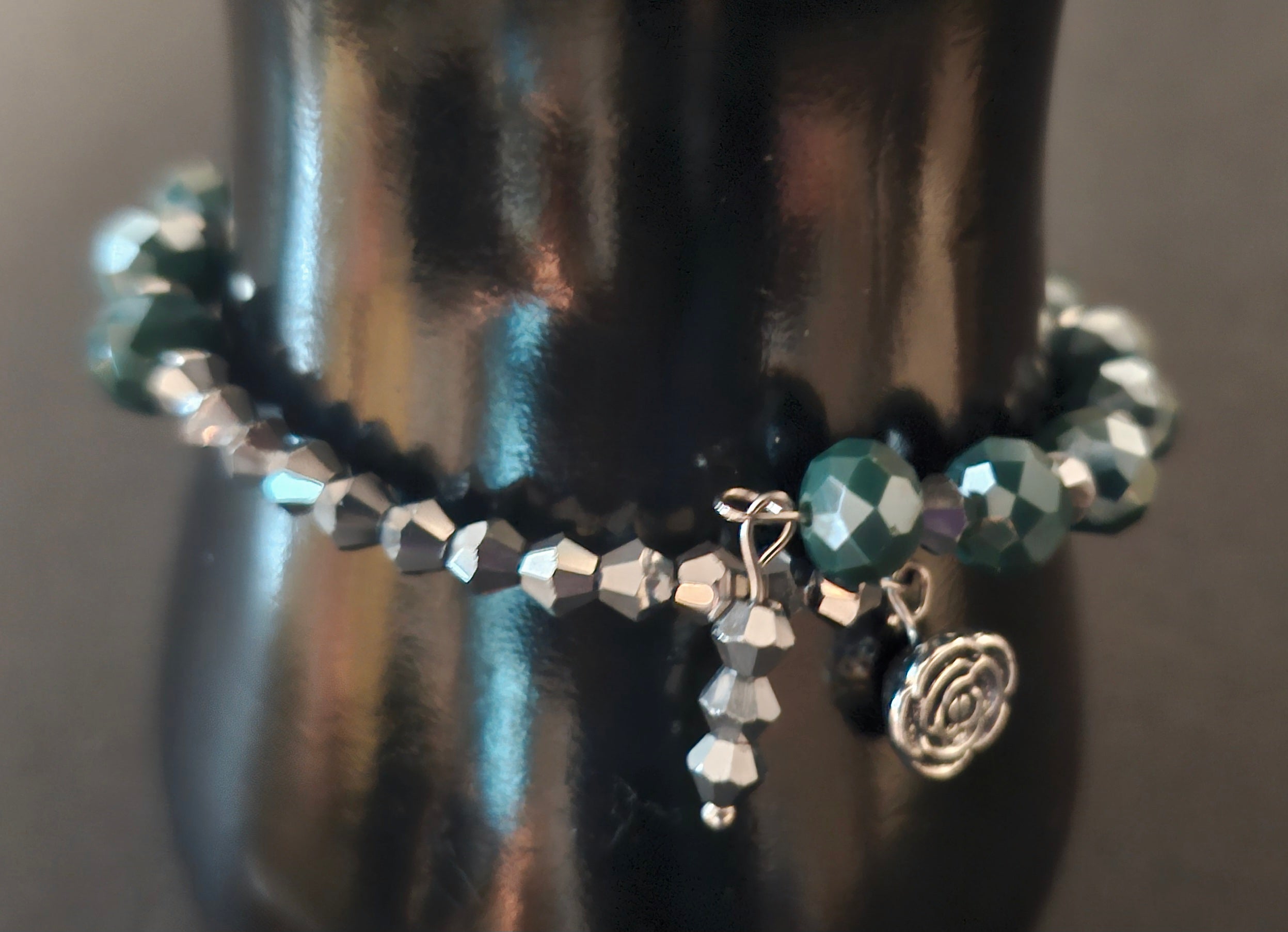 I Am Becoming Her - Teal & Silver Jewelry Set