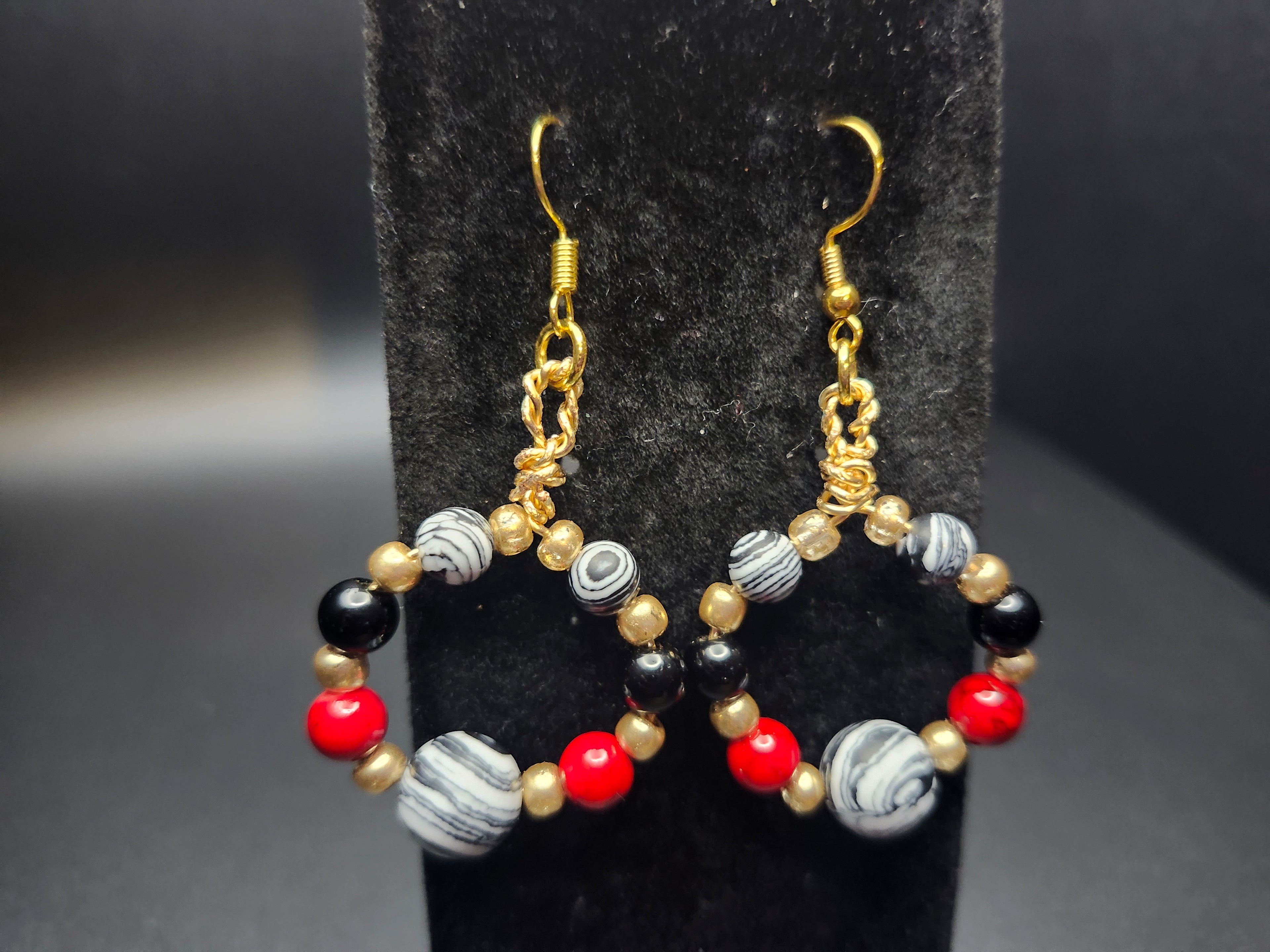 Bold by Design -  Red, Black & Gold Jewelry Set