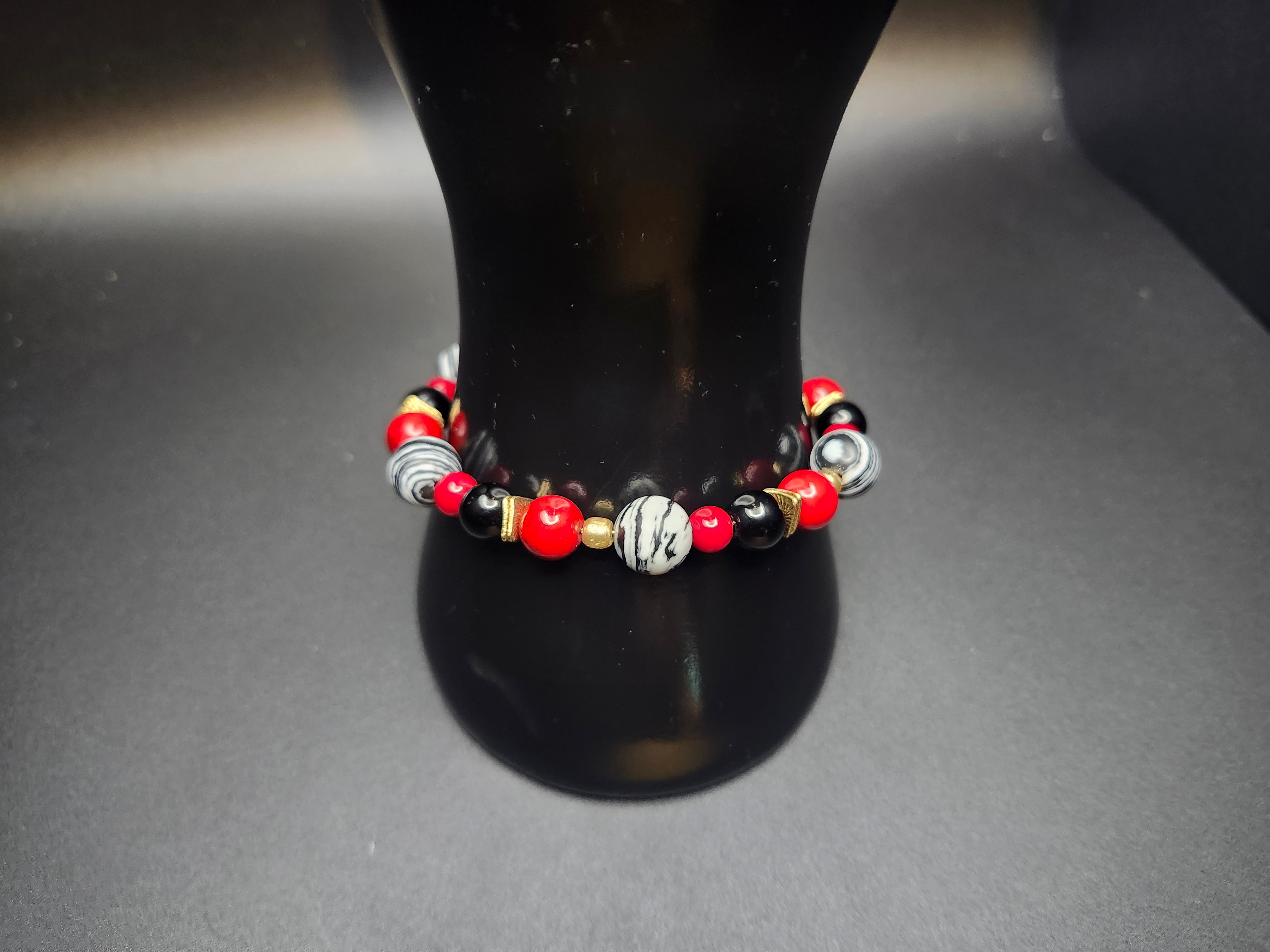 Bold by Design -  Red, Black & Gold Jewelry Set