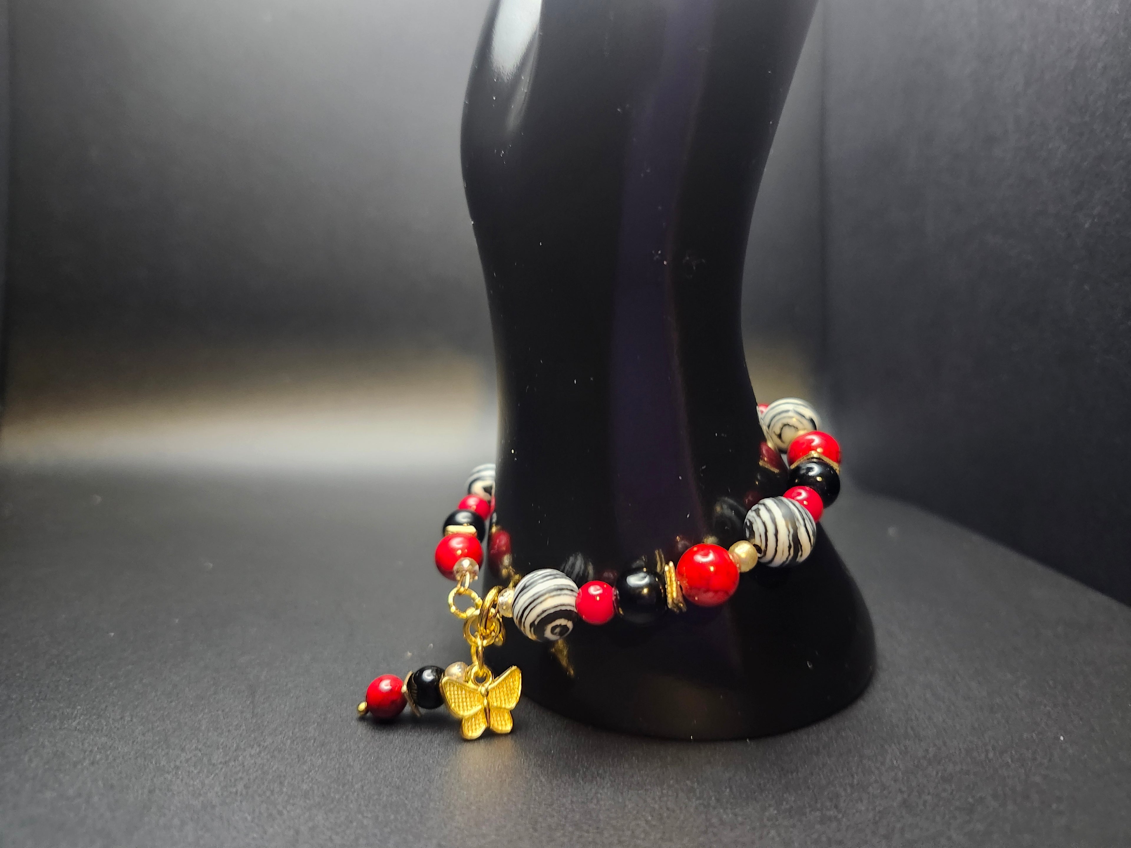 Bold by Design -  Red, Black & Gold Jewelry Set