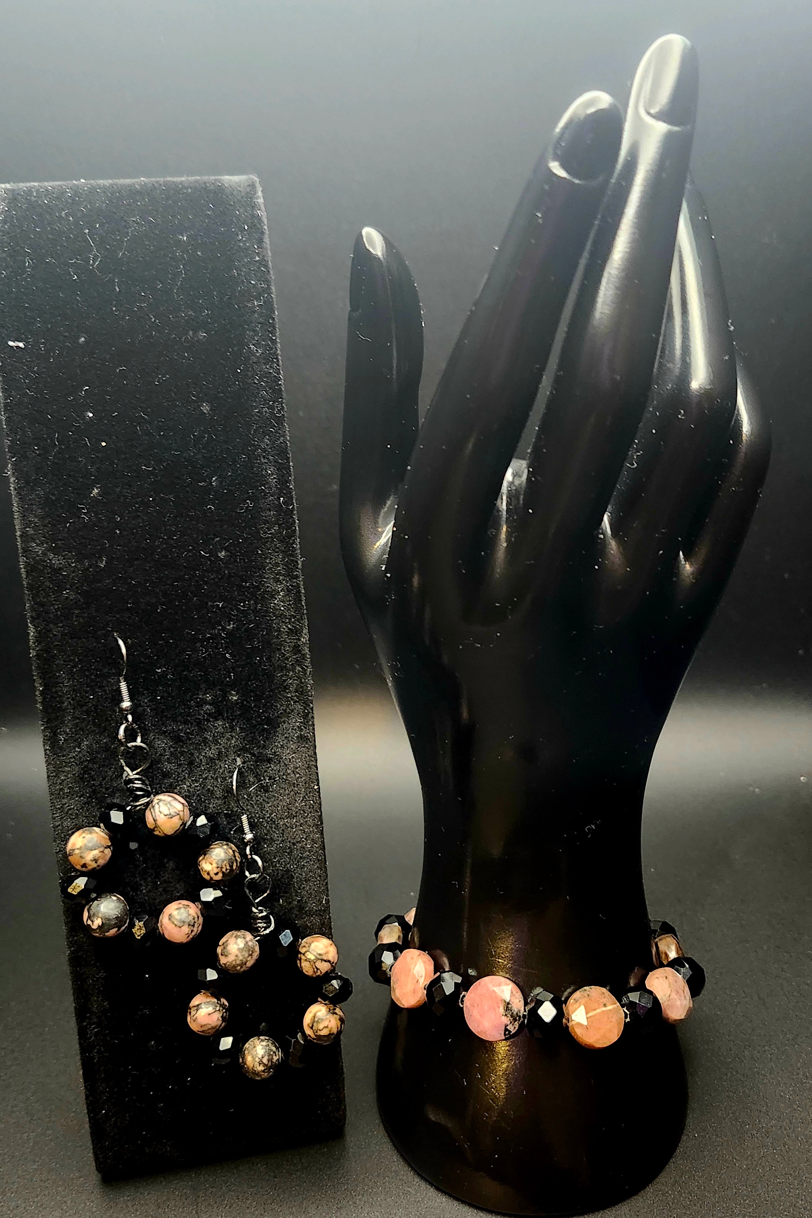 Quietly Powerful - Pink & Black Jewelry Set