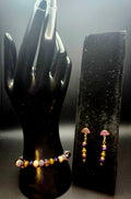 Radiant In My Purpose - Plum & Gold Jewelry Set
