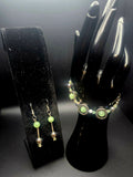 Calm, Confident & Becoming - Soft Green & Silver Jewelry Set