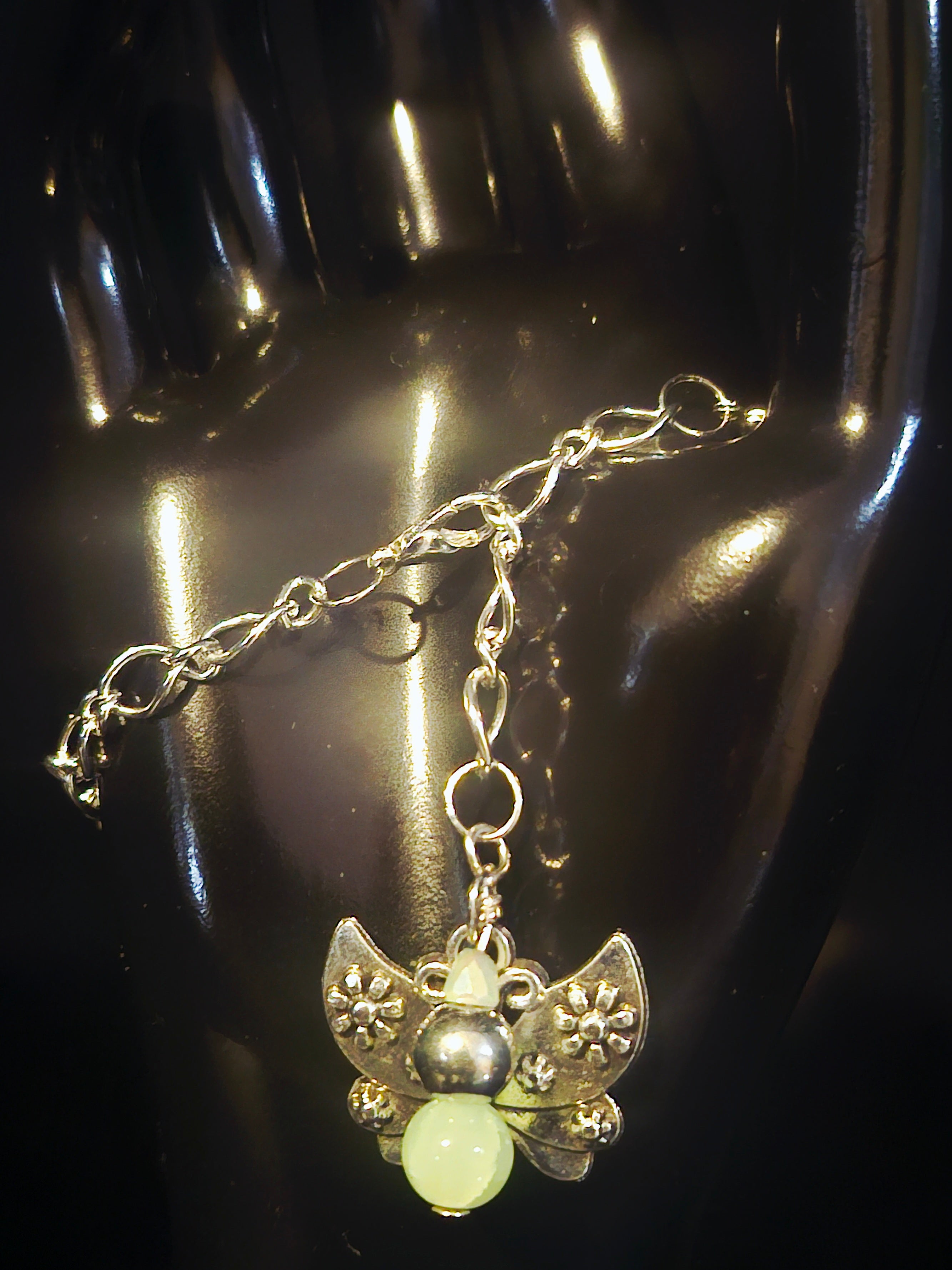 Calm, Confident & Becoming - Soft Green & Silver Jewelry Set