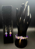 Stepping Into My Next - Purple Crystal & Silver Jewelry Set – – (Size 7-7.5) - $25