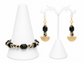 She Knows Her Worth – Black & White Agate Dzi Set