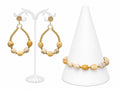 Created to Endure - Fossil Coral Tumbleweed Nugget Jewelry Set