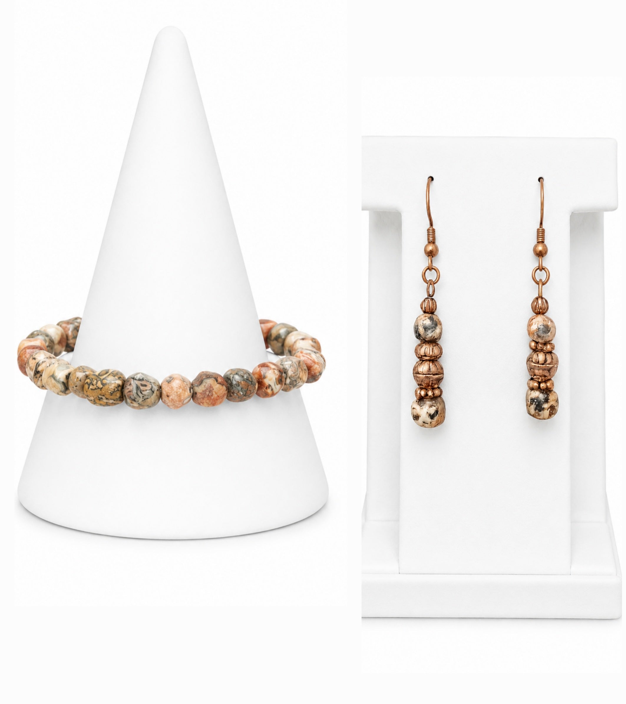 Wildly Authentic- Leopardskin JasperJewelry Set