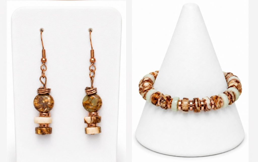 Naturally Her — Imperial/Impression Jasper & Copper Jewelry Set
