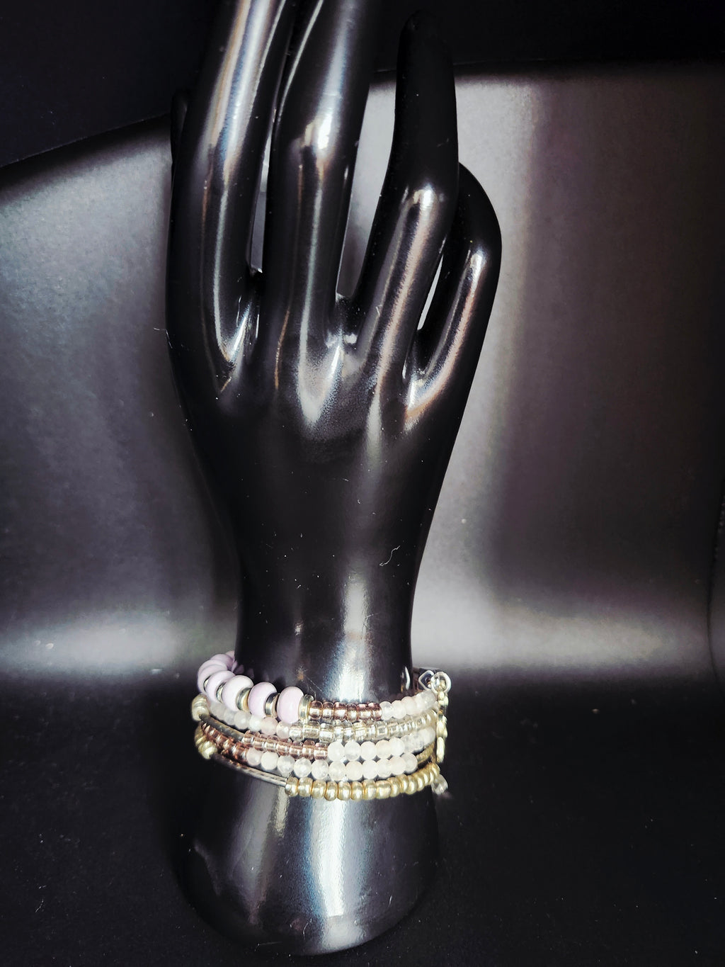 Created to Shine - Lavender & Silver Wrap Bracelet