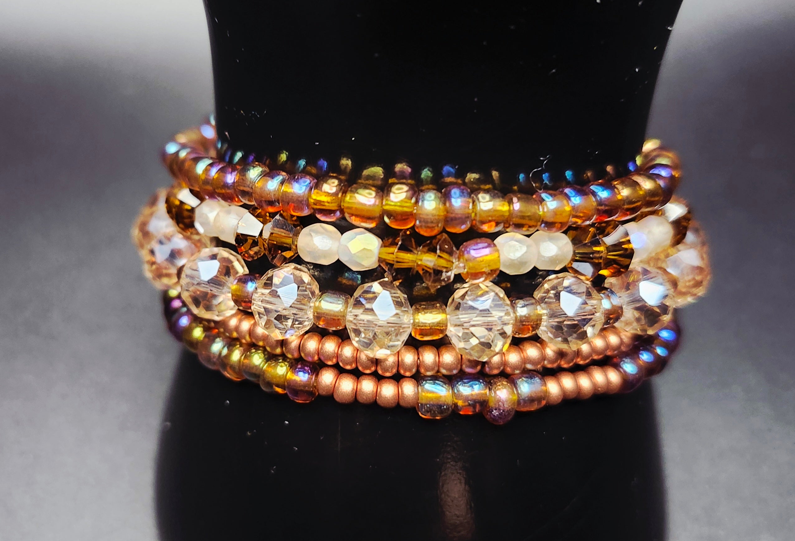 Radiant & Becoming - Amber Glow Bracelet Stack