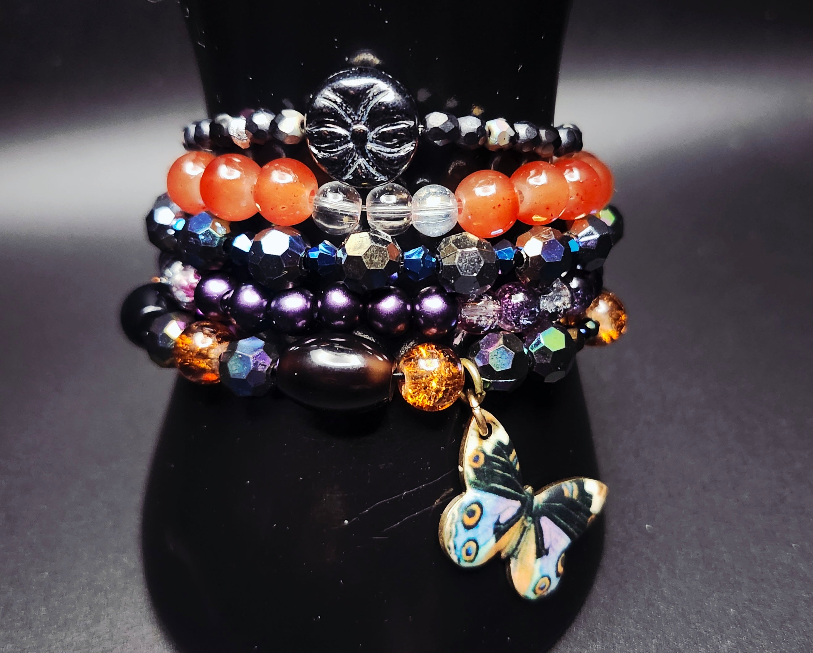 Fearlessly Evolving - Butterfly Bracelet Stack