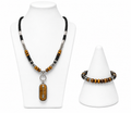 Purposeful Direction - Men Necklace & Bracelet Set